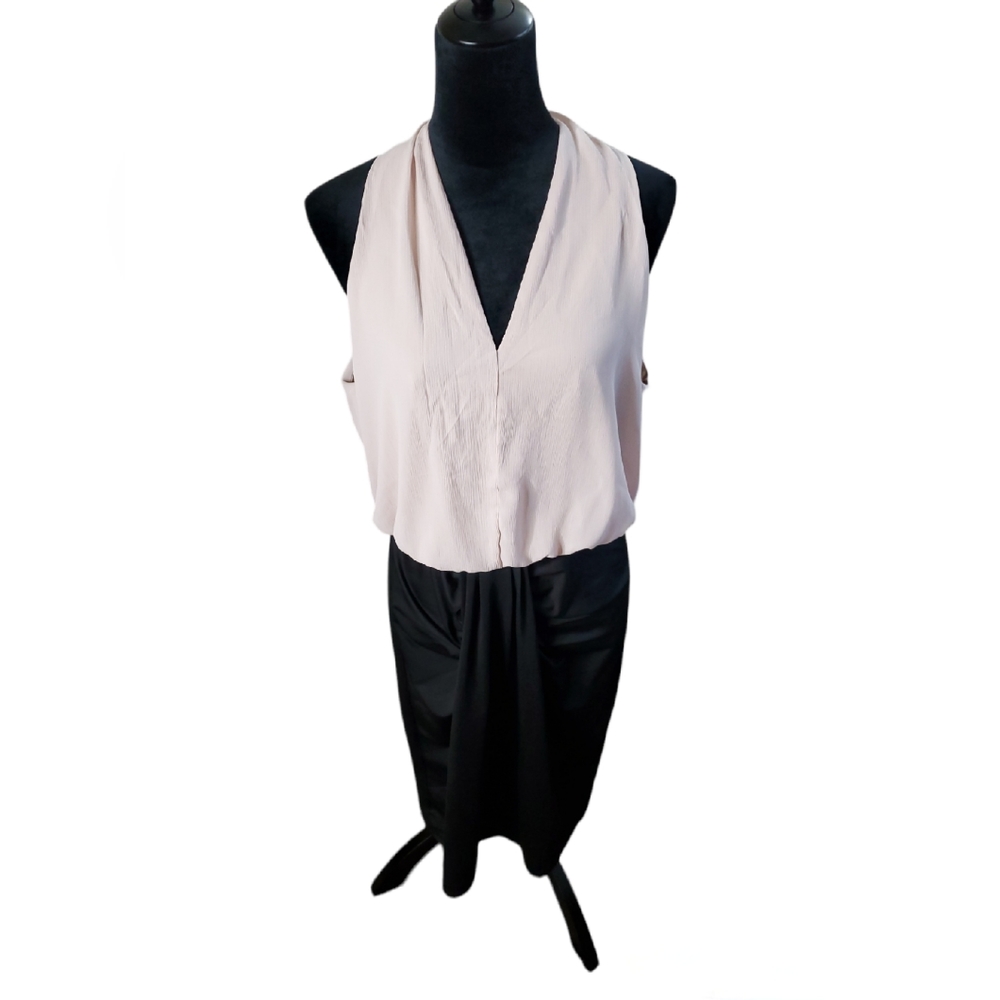 Jasambac - XL - Light pink and black dress